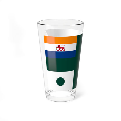 Rank flag of the South African Navy - Vice Admiral 1952-1959 (South Africa) Pint Glass 16oz