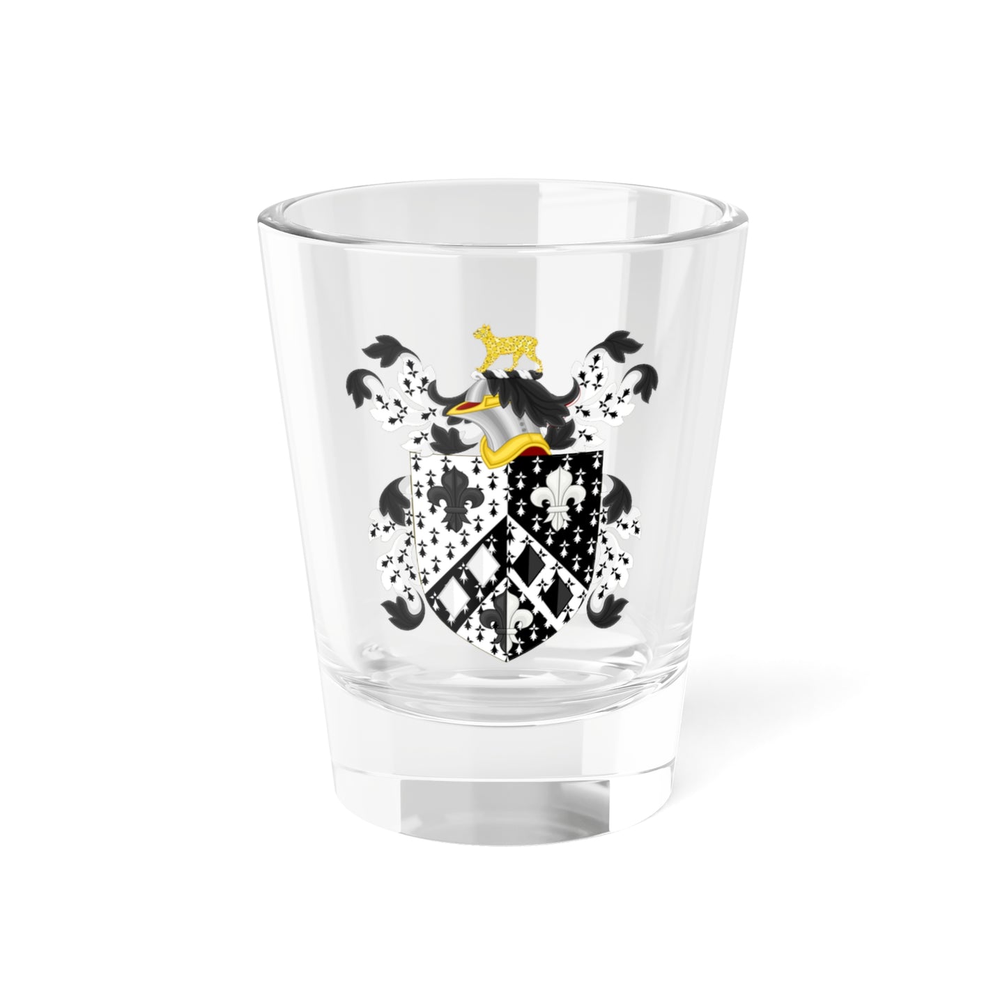 Coat of Arms of Isaac Addington (United States) (Coat of Arms) Shot Glass 1.5oz