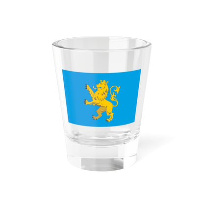 Flag of Lviv Oblast Ukraine - Shot Glass 1.5oz