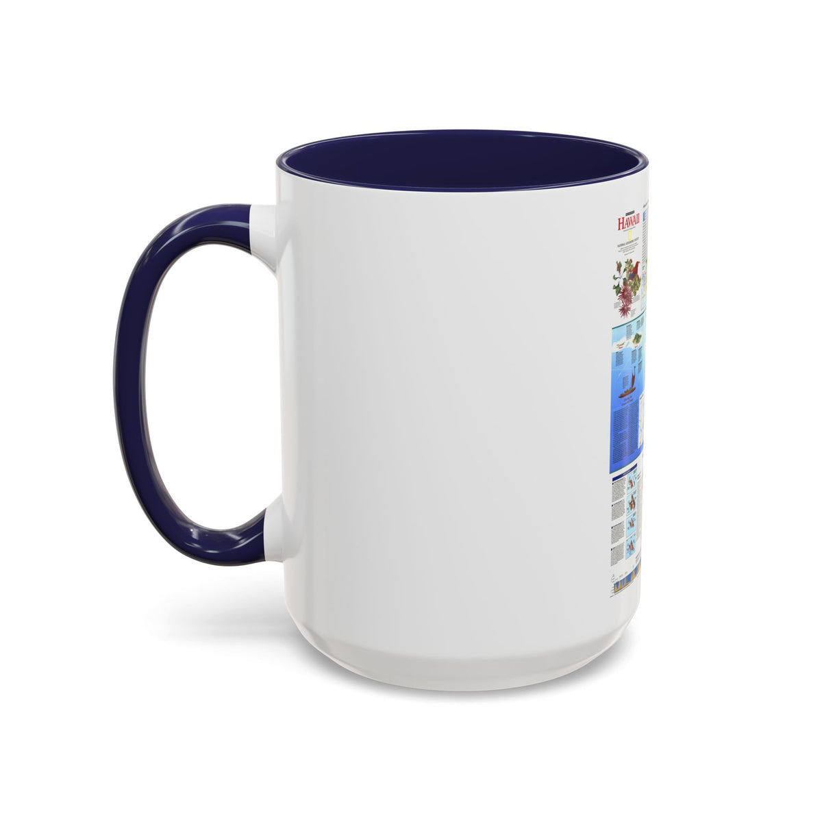 USA - Rediscovering Hawaii (1995) (Map) Accent Coffee Mug