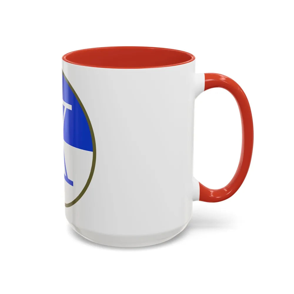 X Corps (U.S. Army) Accent Coffee Mug-Go Mug Yourself