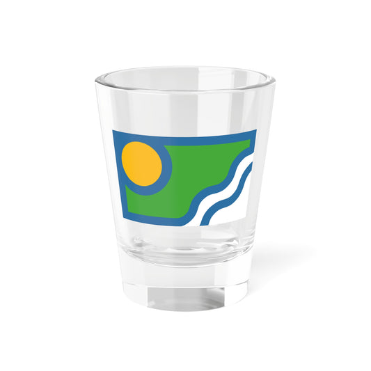 Flag of Peoria County Illinois (United States) Shot Glass 1.5oz