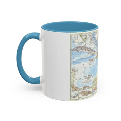 West Indies (1954) (Map) Accent Coffee Mug-Go Mug Yourself