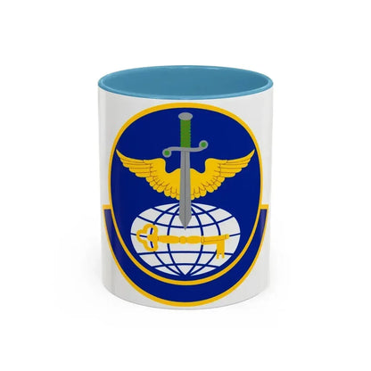 908 Operations Support Squadron AFRC (U.S. Air Force) Accent Coffee Mug 11oz Light Blue - Go Mug Yourself