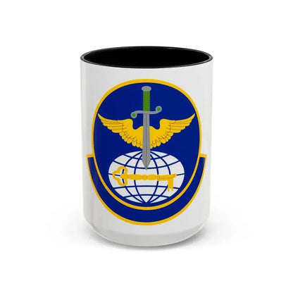 908 Operations Support Squadron AFRC (U.S. Air Force) Accent Coffee Mug 15oz Black - Go Mug Yourself