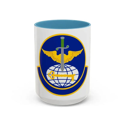 908 Operations Support Squadron AFRC (U.S. Air Force) Accent Coffee Mug 15oz Light Blue - Go Mug Yourself