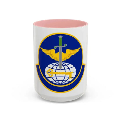 908 Operations Support Squadron AFRC (U.S. Air Force) Accent Coffee Mug 15oz Pink - Go Mug Yourself