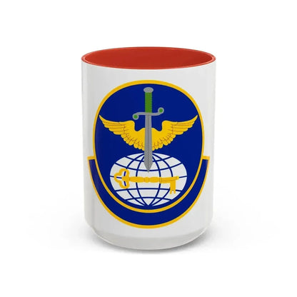908 Operations Support Squadron AFRC (U.S. Air Force) Accent Coffee Mug 15oz Red - Go Mug Yourself