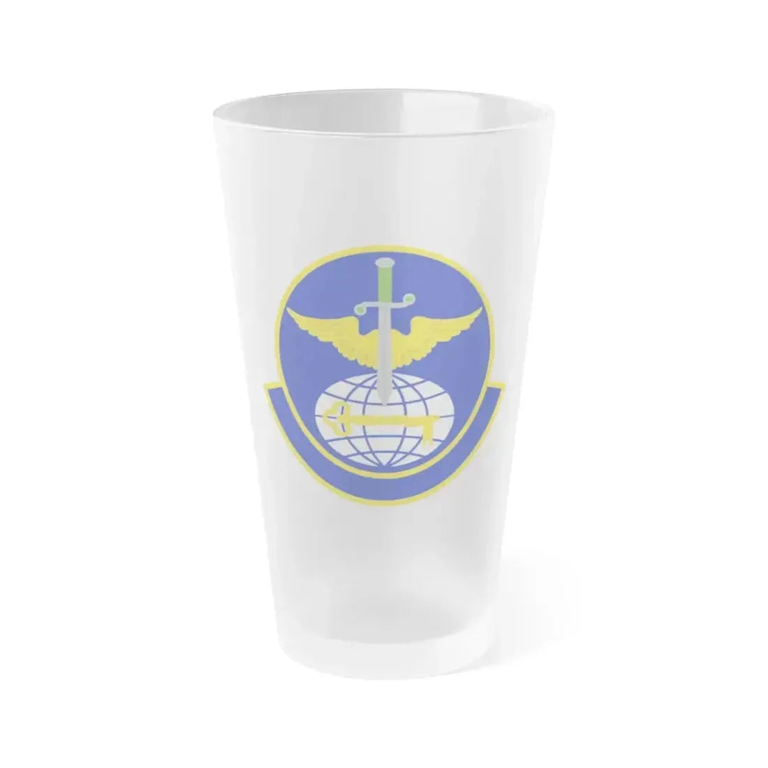 908 Operations Support Squadron AFRC (U.S. Air Force) Frosted Pint Glass 16oz 16oz Frosted - Go Mug Yourself