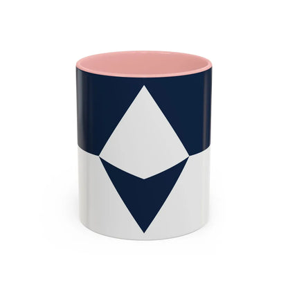 True South Antarctic Flag - Accent Coffee Mug-11oz-Pink-Go Mug Yourself