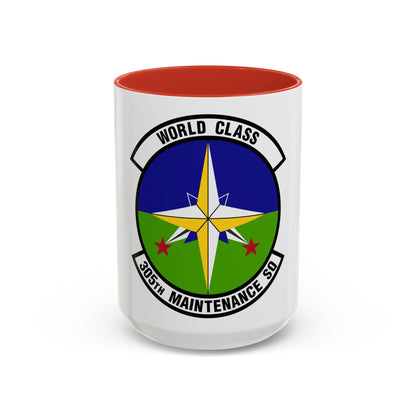 305 Maintenance Squadron AMC (U.S. Air Force) Accent Coffee Mug