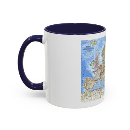 Europe (1962) (Map) Accent Coffee Mug