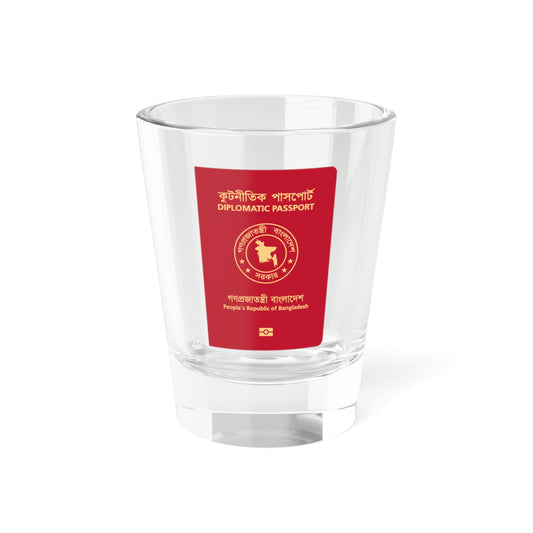 Bangladeshi Diplomatic Passport (Bangladesh) (Coat of Arms) Shot Glass 1.5oz