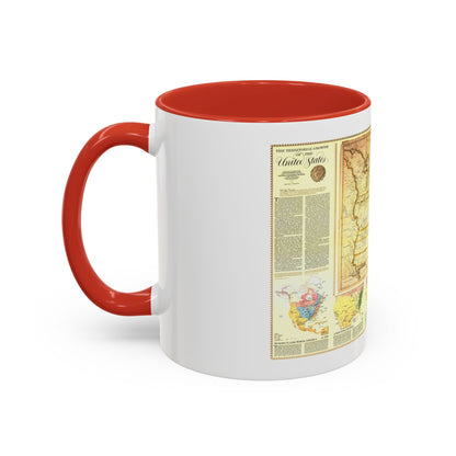 USA - Territorial Growth (1987) (Map) Accent Coffee Mug