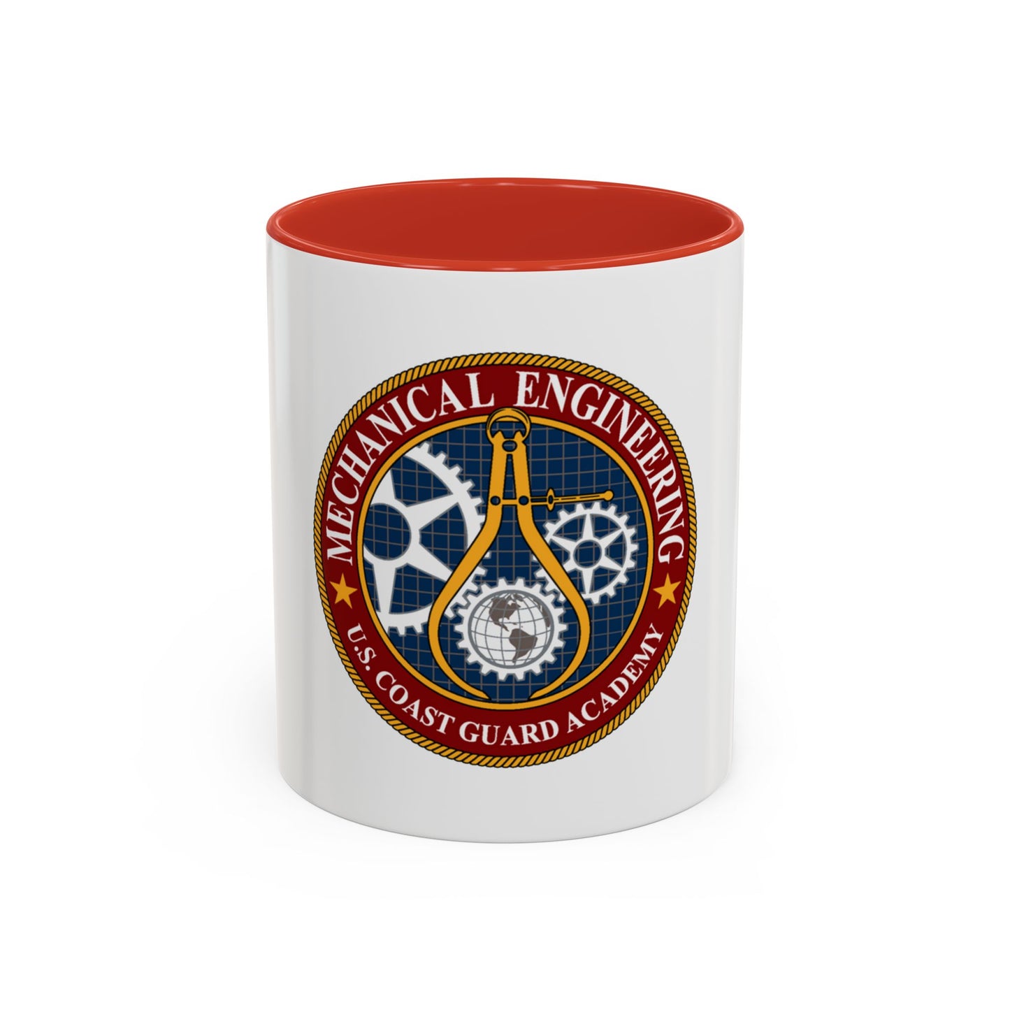 USCG Acad Mech Engineering (U.S. Coast Guard) Accent Coffee Mug