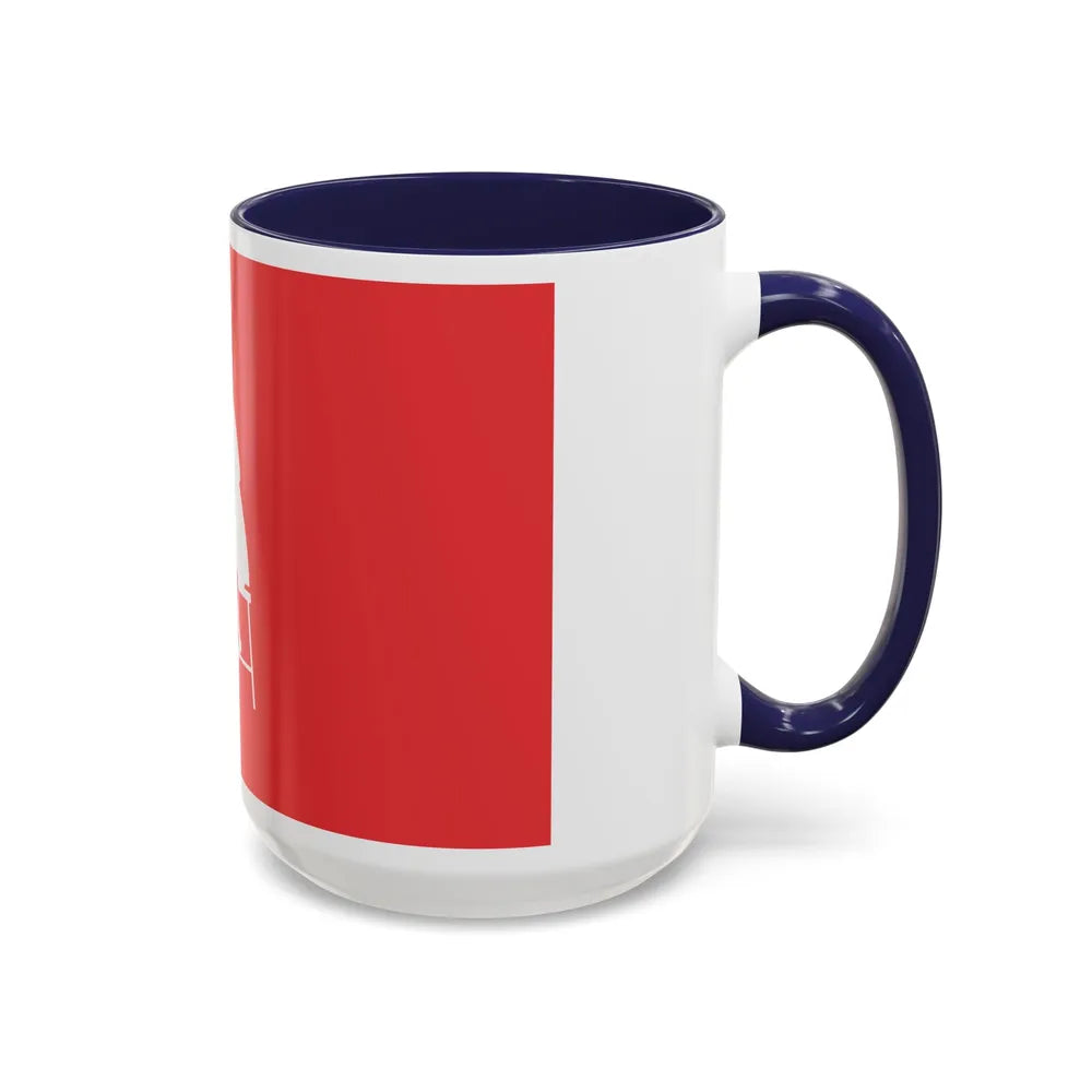 Flag of Horningsea UK - Accent Coffee Mug-Go Mug Yourself