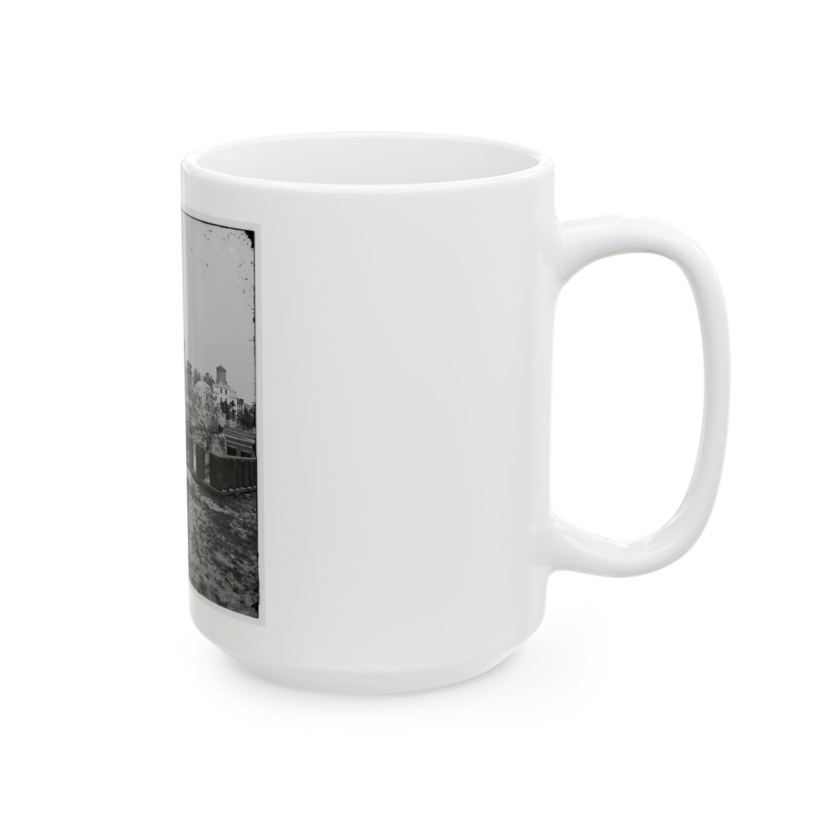 Charleston, S.C. The Citadel Seen Across Marion Square (U.S. Civil War) White Coffee Mug