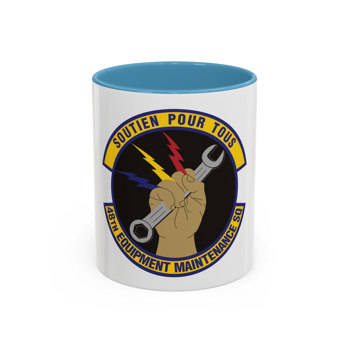 48th Equipment Maintenance Squadron (U.S. Air Force) Accent Coffee Mug