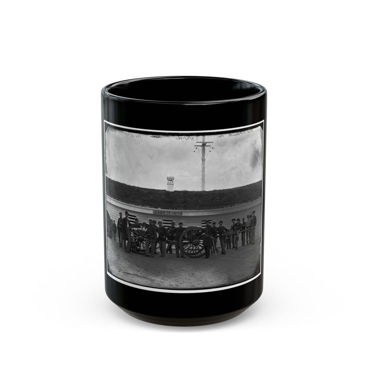 Arlington, Va. Gun Crew Of Company K, 2d New York Artillery, In Fort C.F. Smith (U.S. Civil War) Black Coffee Mug