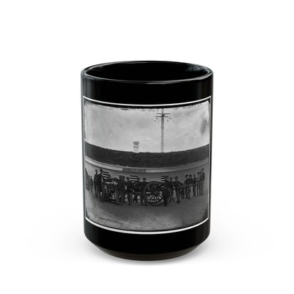 Arlington, Va. Gun Crew Of Company K, 2d New York Artillery, In Fort C.F. Smith (U.S. Civil War) Black Coffee Mug