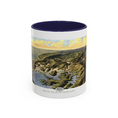 Central America - Panama Canal (1912) (Map) Accent Coffee Mug