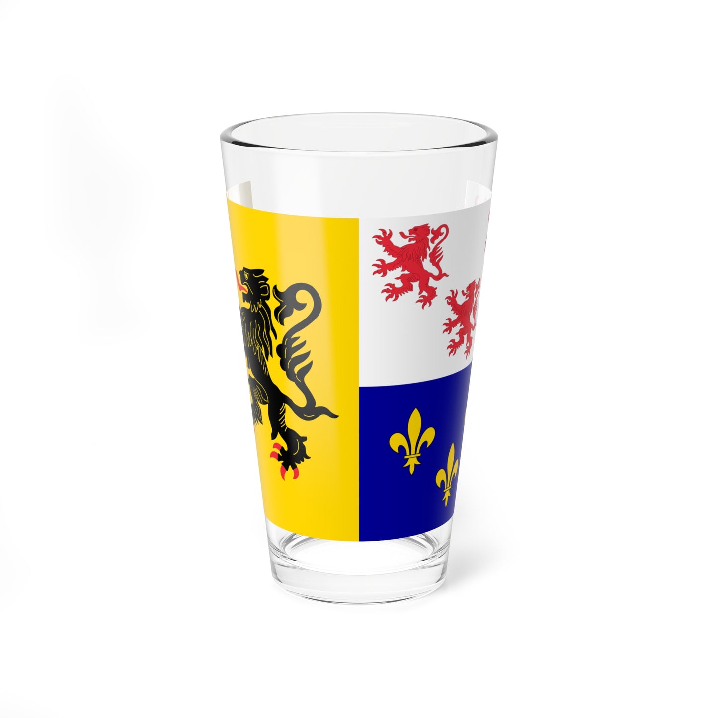 Proposed design for the flag of Hauts-de-France (France) Pint Glass 16oz