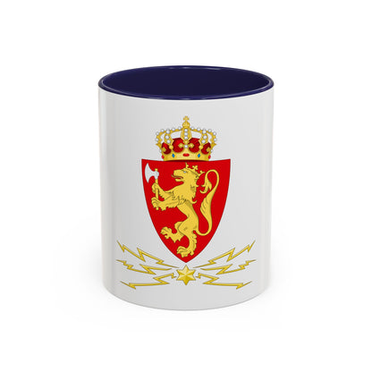 Coat of arms of the Norwegian Telegraph Administration - Accent Coffee Mug