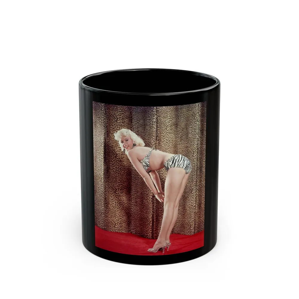 Jayne Mansfield #209 (Vintage Female Icon) Black Coffee Mug-11oz-Go Mug Yourself