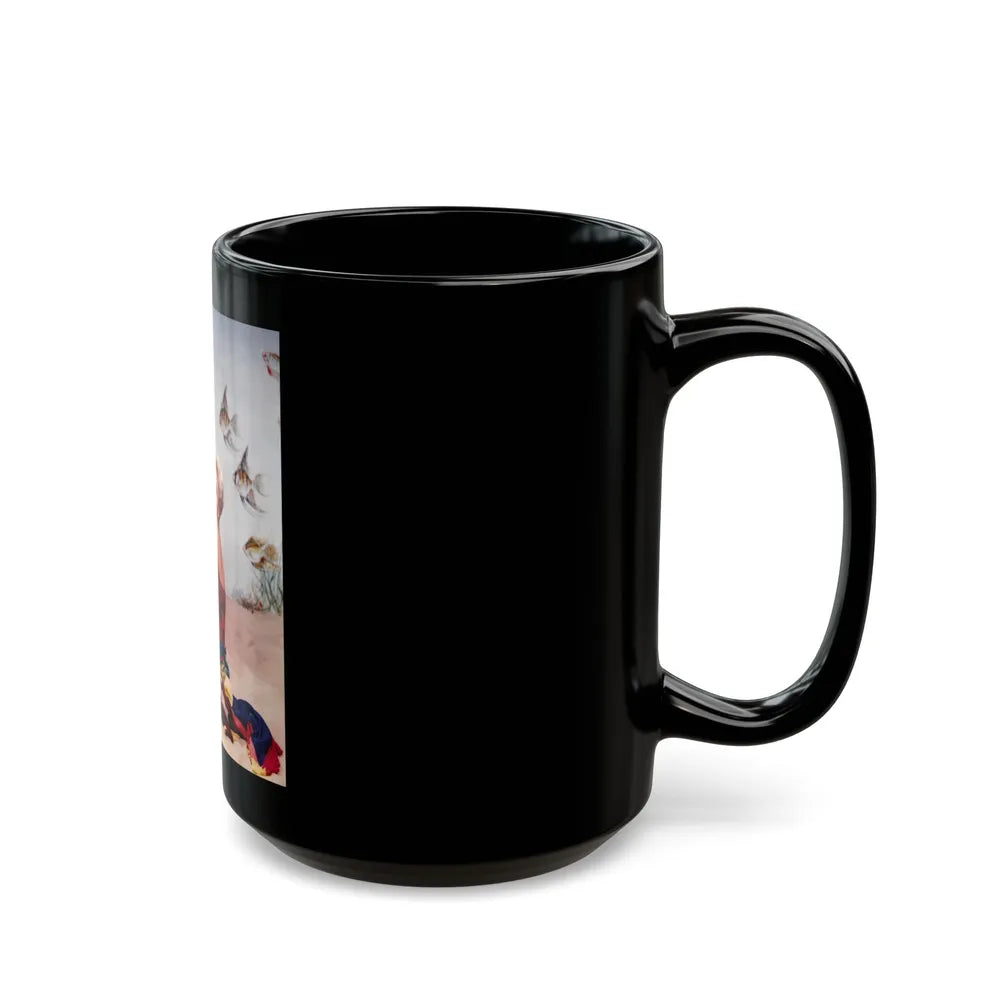 Kim Novak #243 (Vintage Female Icon) Black Coffee Mug-Go Mug Yourself