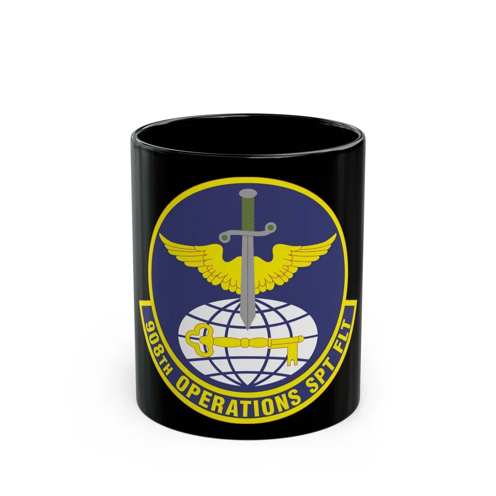 908th Operations Support Flight (U.S. Air Force) Black Coffee Mug-11oz-Go Mug Yourself