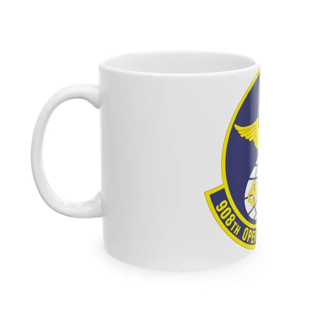 908th Operations Support Flight (U.S. Air Force) White Coffee Mug - Go Mug Yourself