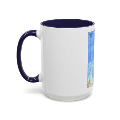 Philippines, The (1986) (Map) Accent Coffee Mug