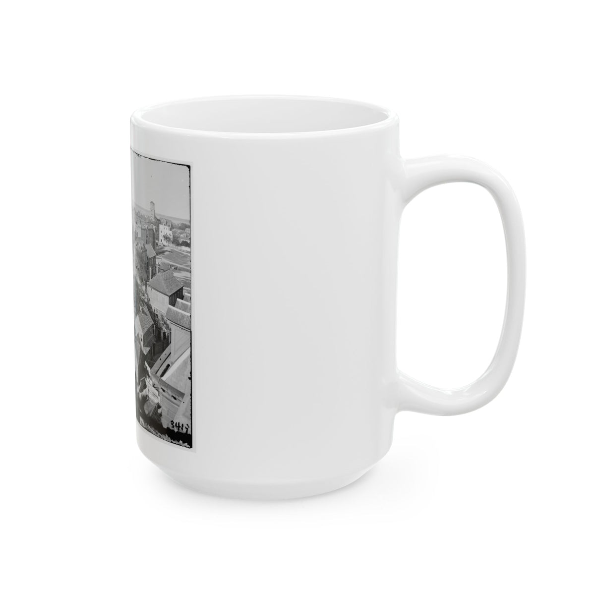 Charleston, S.C. View, From Roof Of Orphan Asylum; The Citadel In Middle Distance (U.S. Civil War) White Coffee Mug
