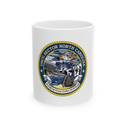 USCG Secctor North Carolina (U.S. Coast Guard) White Coffee Mug