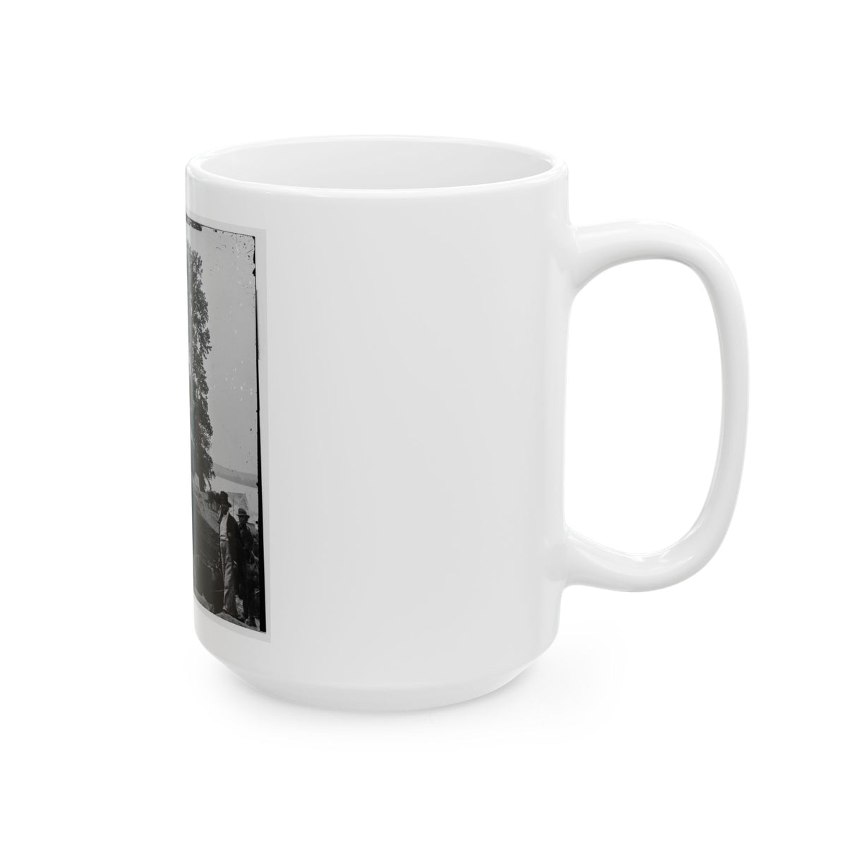 Belle Plain, Va. Wagons Of The Sanitary Commission And A Crowd At The Landing (U.S. Civil War) White Coffee Mug