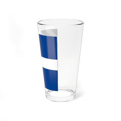 Naval rank flag of Ministers of Greece (Greece) Pint Glass 16oz