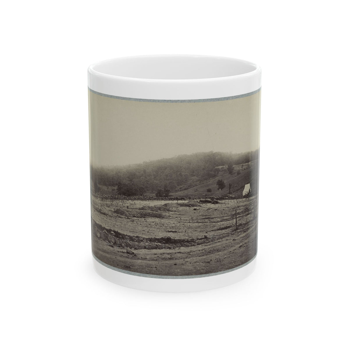 Battle-Field Of Gettysburg. Culp's Hill (U.S. Civil War) White Coffee Mug