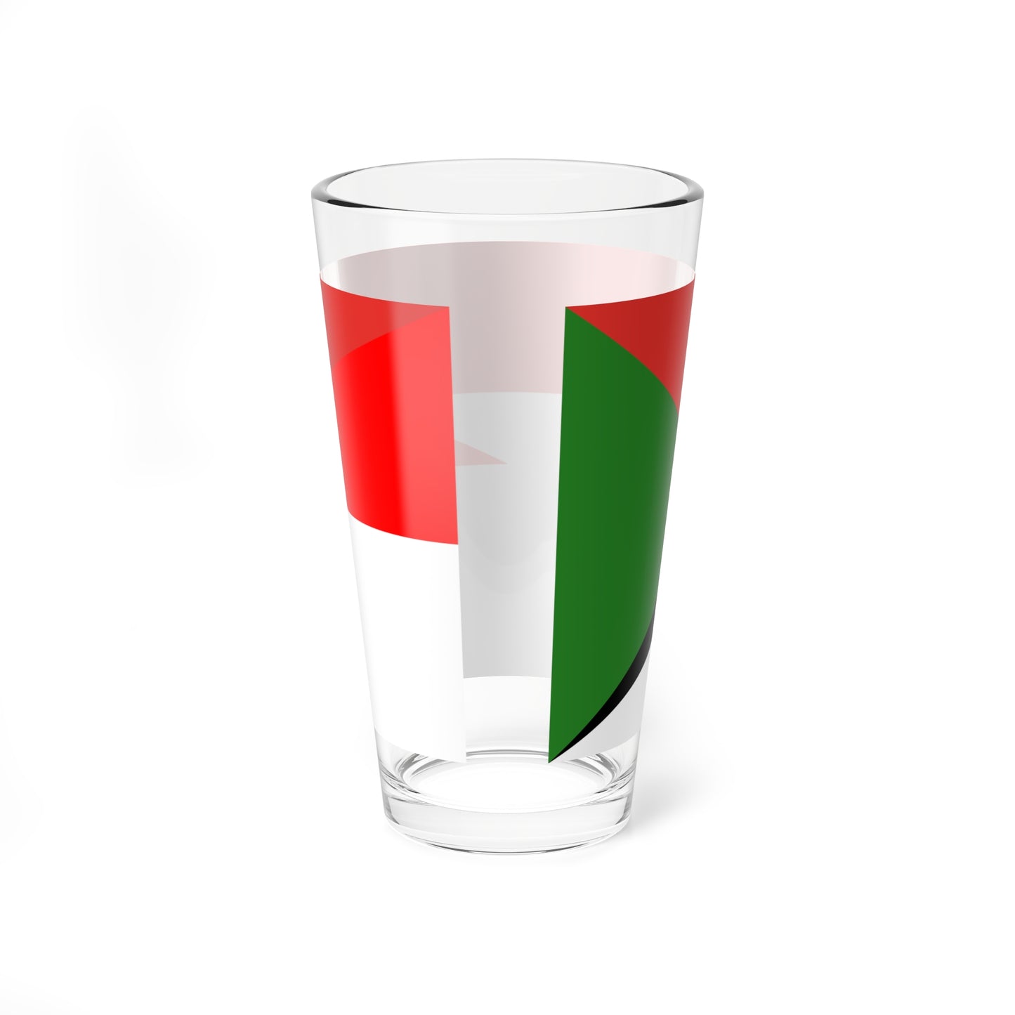 Flag of Indonesia and Sudan (Indonesia) Pint Glass 16oz