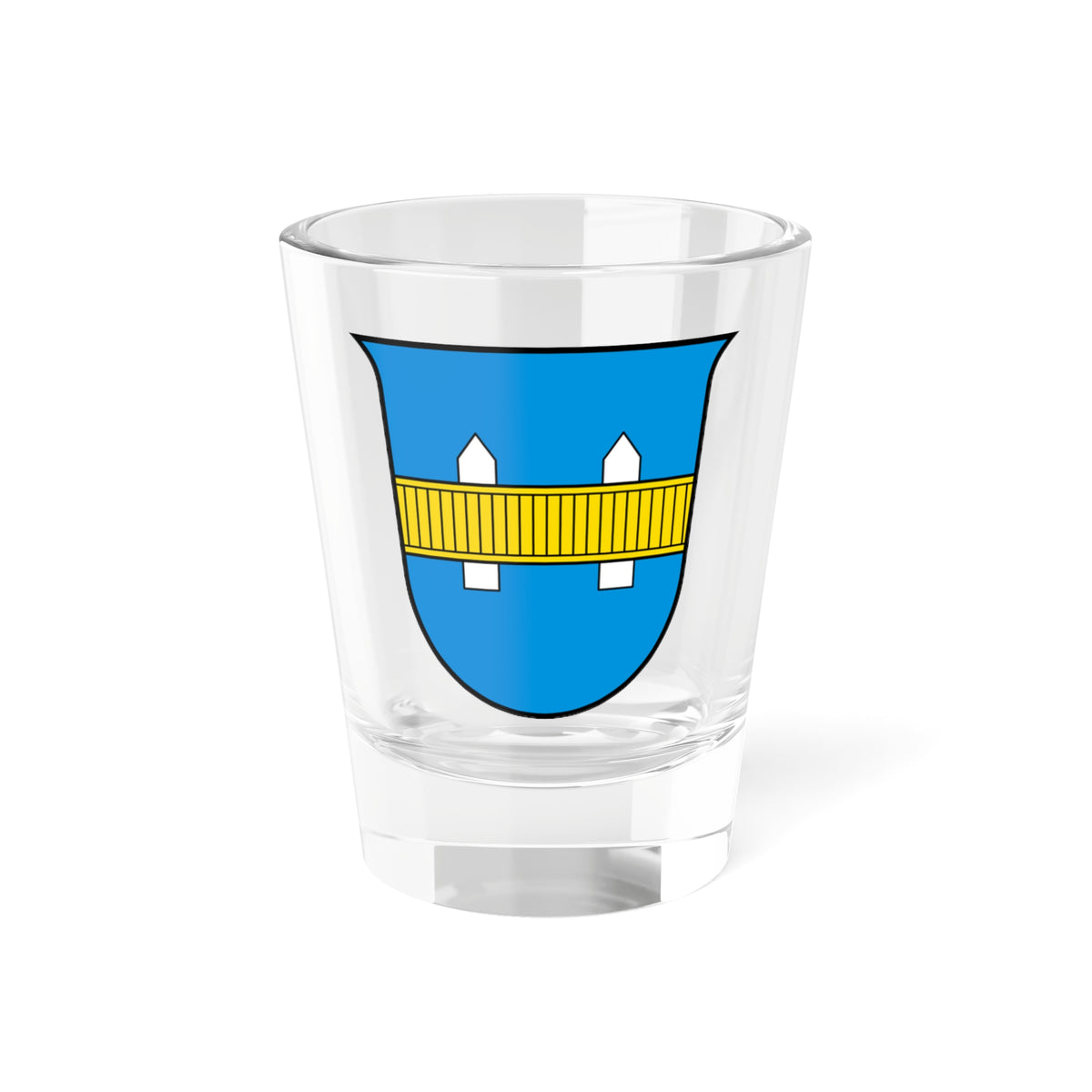 CHE Gisikon COA 2 (Switzerland) (Coat of Arms) Shot Glass 1.5oz