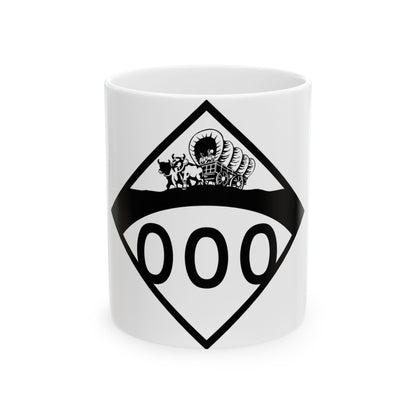 N-000 1950s template (Nebraska) (Road Sign) White Coffee Mug