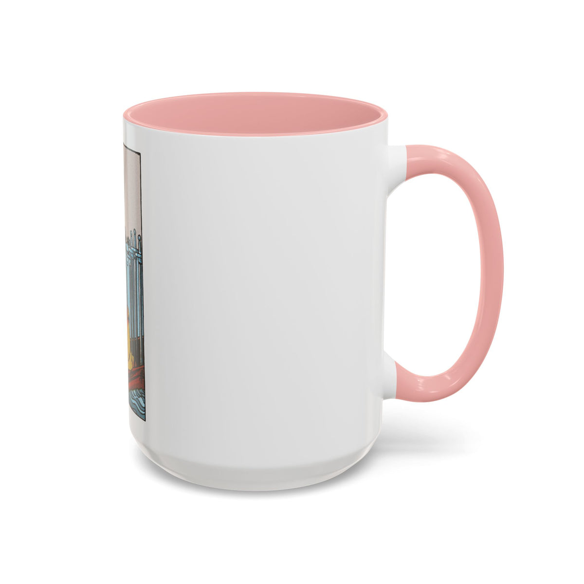 The 6 of Swords (Tarot Card) Accent Coffee Mug