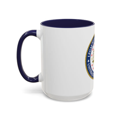 USCG Legal Service Command (U.S. Coast Guard) Accent Coffee Mug