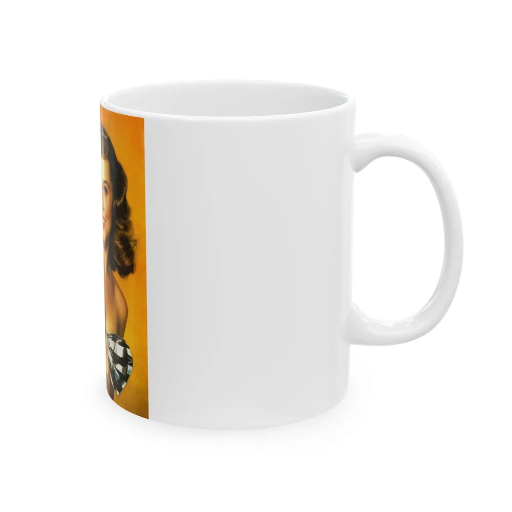 Paulette Goddard #156 - Mag. Cover (Vintage Female Icon) White Coffee Mug-Go Mug Yourself