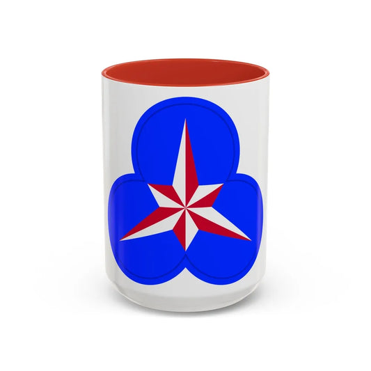 XXXVI Corps (U.S. Army) Accent Coffee Mug-15oz-Red-Go Mug Yourself