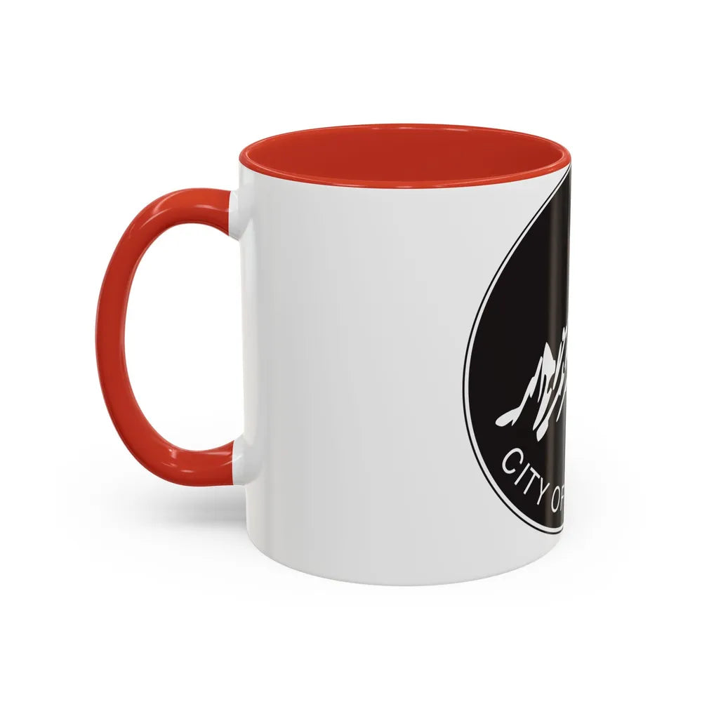 Seal of Boulder Colorado - Accent Coffee Mug-Go Mug Yourself