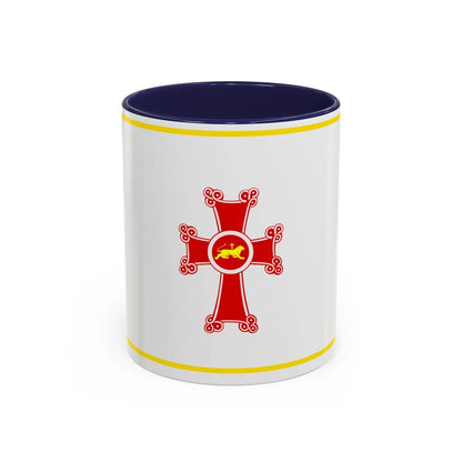 Flag of Gyumri Armenia - Accent Coffee Mug-11oz-Navy-Go Mug Yourself