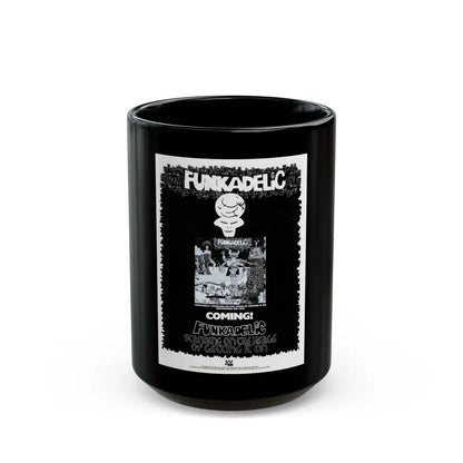 Funkadelic 1974 (Music Poster) Black Coffee Mug-15oz-Go Mug Yourself