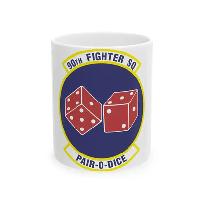 90th Fighter Squadron (U.S. Air Force) White Coffee Mug 11oz - Go Mug Yourself