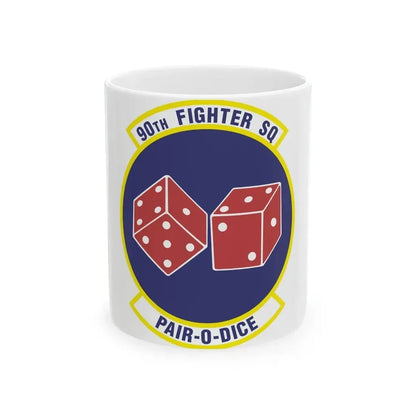 90th Fighter Squadron (U.S. Air Force) White Coffee Mug 11oz - Go Mug Yourself