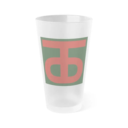 90th Infantry Division (U.S. Army) Frosted Pint Glass 16oz Default Title - Go Mug Yourself